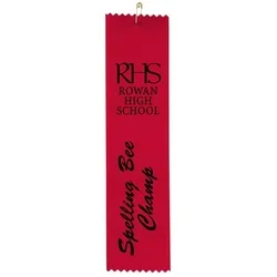 8" x 2" Pinked Ribbon - Pin Attachment