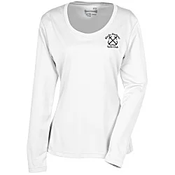 Popcorn Knit Performance Long Sleeve Tee - Ladies' - Screen