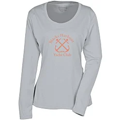 Popcorn Knit Performance Long Sleeve Tee - Ladies' - Screen