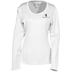 Popcorn Knit Performance Long Sleeve Tee - Ladies' - Embroidered