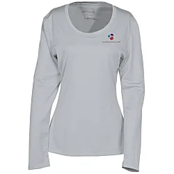Popcorn Knit Performance Long Sleeve Tee - Ladies' - Embroidered