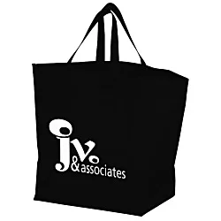 Heat Seal Laminated Large Gusset Tote - 13-1/2" x 12"