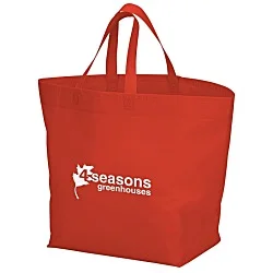 Heat Seal Large Gusset Tote - 13-1/2" x 12"