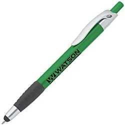 Simplistic Stylus Grip Pen - Metallic - Silver