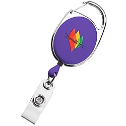 Clip-On Retractable Badge Holder - Opaque - Full Color