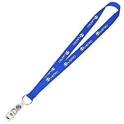 Value Lanyard - 3/4" - Snap with Metal Bulldog Clip