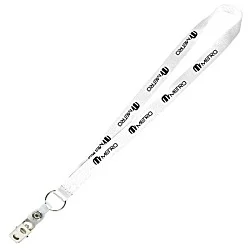 Value Lanyard - 3/4" - Snap with Metal Bulldog Clip