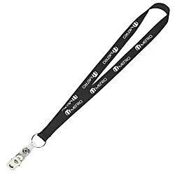 Value Lanyard - 3/4" - Snap with Metal Bulldog Clip