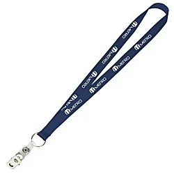 Value Lanyard - 3/4" - Snap with Metal Bulldog Clip