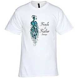 Hanes Beefy-T - Full Color - White