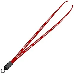 Lanyard with Neck Clasp - 5/8" - 32" - Snap Buckle Release - 24 hr