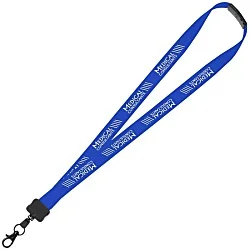 Lanyard with Neck Clasp - 7/8" - 32" - Large Metal Lobster Claw - 24 hr