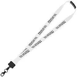 Lanyard with Neck Clasp - 7/8" - 32" - Large Metal Lobster Claw - 24 hr