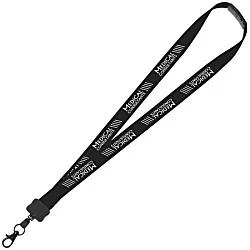 Lanyard with Neck Clasp - 7/8" - 32" - Large Metal Lobster Claw - 24 hr