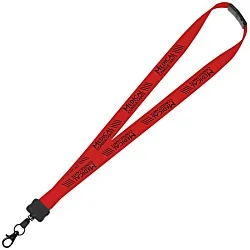 Lanyard with Neck Clasp - 7/8" - 32" - Large Metal Lobster Claw - 24 hr