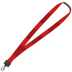 Lanyard with Neck Clasp - 7/8" - 32" - Plastic Swivel Snap Hook - 24 hr