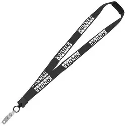 Lanyard with Neck Clasp - 7/8" - 32" - Snap with Metal Bulldog Clip - 24 hr