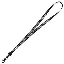Smooth Nylon Lanyard - 1/2" - 32" - Metal Lobster Claw - 24 hr