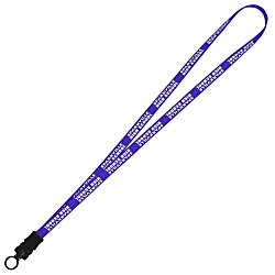 Smooth Nylon Lanyard - 1/2" - 32" - Snap Buckle Release - 24 hr