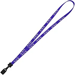 Smooth Nylon Lanyard - 1/2" - 36" - Large Metal Bulldog Clip - 24 hr
