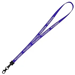 Smooth Nylon Lanyard - 1/2" - 34" - Metal Lobster Claw - 24 hr