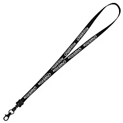 Smooth Nylon Lanyard - 1/2" - 36" - Metal Lobster Claw - 24 hr