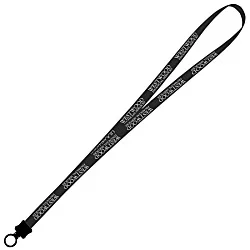 Smooth Nylon Lanyard - 1/2" - 36" - Plastic O-Ring - 24 hr