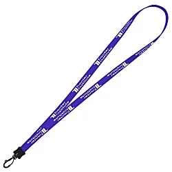 Smooth Nylon Lanyard - 1/2" - 36" - Plastic Swivel Snap Hook - 24 hr
