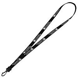 Smooth Nylon Lanyard - 1/2" - 36" - Plastic Swivel Snap Hook - 24 hr