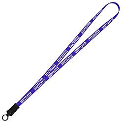 Smooth Nylon Lanyard - 1/2" - 34" - Snap Buckle Release - 24 hr