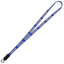 Smooth Nylon Lanyard - 1/2" - 34" - Snap Buckle Release - 24 hr
