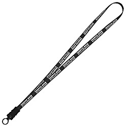 Smooth Nylon Lanyard - 1/2" - 36" - Snap Buckle Release - 24 hr