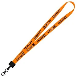Smooth Nylon Lanyard - 3/4" - 32" - Metal Lobster Claw - 24 hr