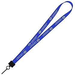 Smooth Nylon Lanyard - 3/4" - 32" - Metal Swivel Snap Hook - 24 hr