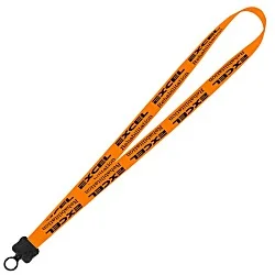 Smooth Nylon Lanyard - 3/4" - 32" - Plastic O-Ring - 24 hr