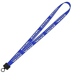 Smooth Nylon Lanyard - 3/4" - 32" - Plastic O-Ring - 24 hr