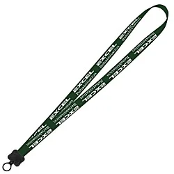 Smooth Nylon Lanyard - 3/4" - 32" - Plastic O-Ring - 24 hr