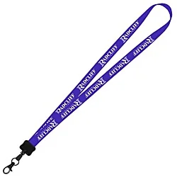 Smooth Nylon Lanyard - 3/4" - 34" - Metal Lobster Claw - 24 hr