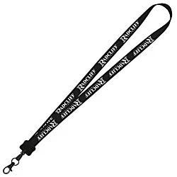 Smooth Nylon Lanyard - 3/4" - 34" - Metal Lobster Claw - 24 hr