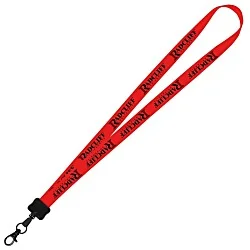 Smooth Nylon Lanyard - 3/4" - 34" - Metal Lobster Claw - 24 hr