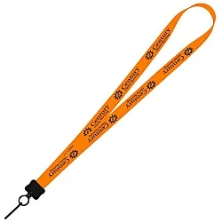 Smooth Nylon Lanyard - 3/4" - 36" - Metal Swivel Snap Hook - 24 hr