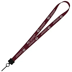 Smooth Nylon Lanyard - 3/4" - 36" - Metal Swivel Snap Hook - 24 hr