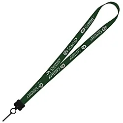 Smooth Nylon Lanyard - 3/4" - 36" - Metal Swivel Snap Hook - 24 hr