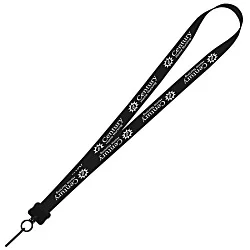 Smooth Nylon Lanyard - 3/4" - 36" - Metal Swivel Snap Hook - 24 hr