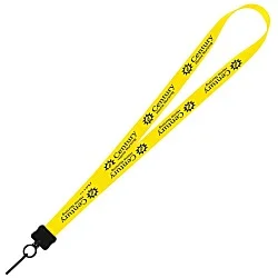 Smooth Nylon Lanyard - 3/4" - 36" - Metal Swivel Snap Hook - 24 hr
