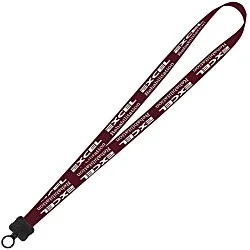 Smooth Nylon Lanyard - 3/4" - 34" - Plastic O-Ring - 24 hr
