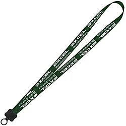 Smooth Nylon Lanyard - 3/4" - 34" - Plastic O-Ring - 24 hr