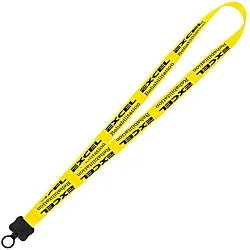 Smooth Nylon Lanyard - 3/4" - 34" - Plastic O-Ring - 24 hr