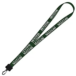 Smooth Nylon Lanyard - 3/4" - 34" - Plastic Swivel Snap Hook - 24 hr