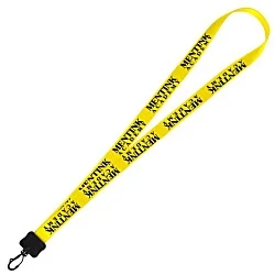 Smooth Nylon Lanyard - 3/4" - 34" - Plastic Swivel Snap Hook - 24 hr